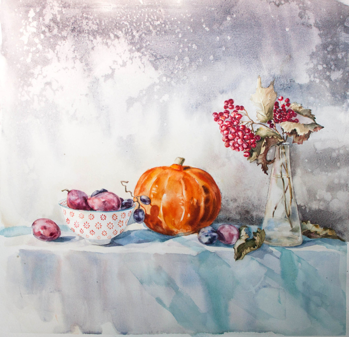 Тыква и сливы