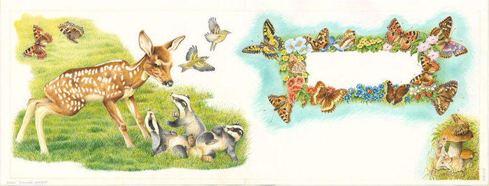 Иллюстрации к книге "Бемби"