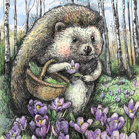 Ежик в лесу