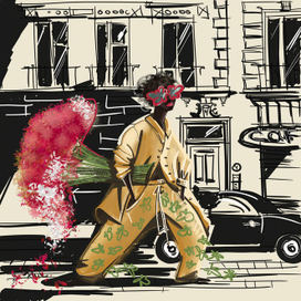 Fashion girl on the street 