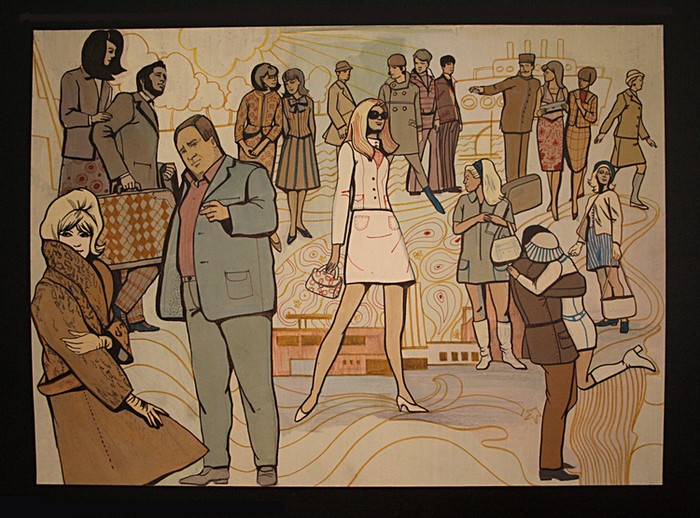 "Дама в очках,  с ружьем, на белом автомобиле"