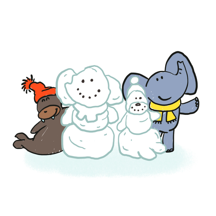 Слон и тюлень