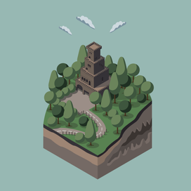 Башня на горе