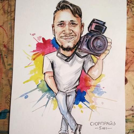 Шарж "Фотограф"