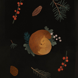 Белка в спячке