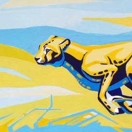 Гепард стиль линия-пятно