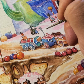 Работа над иллюстрацией.