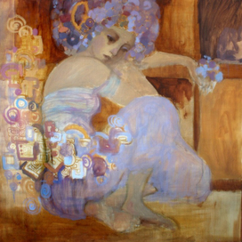 Весна.100-100см