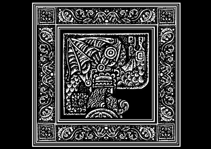 "Дракон" бумага, маркер. 2015