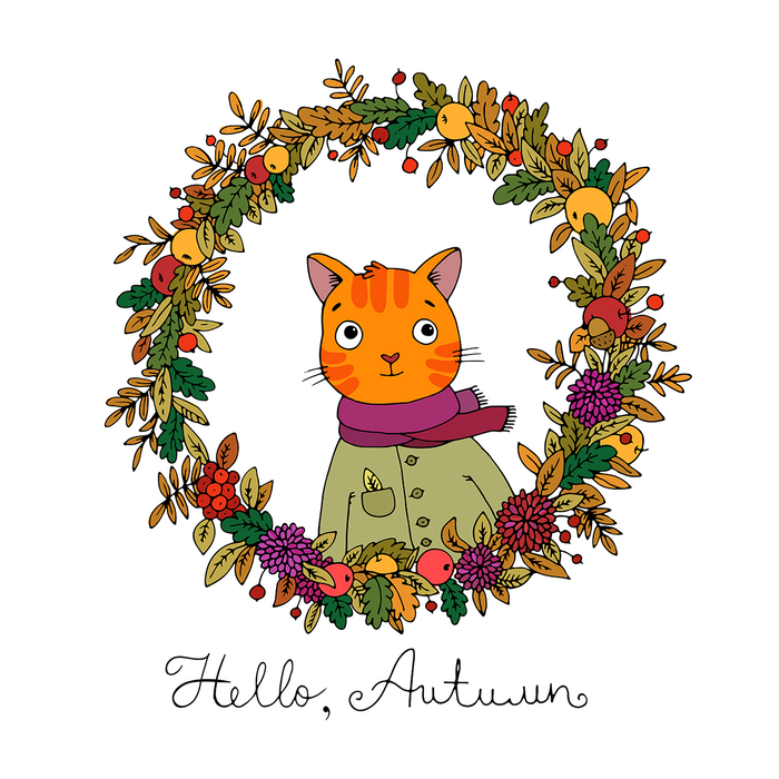 Осенний кот