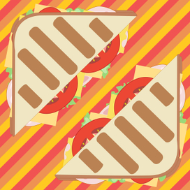 Рекламный плакат "Сандвич"