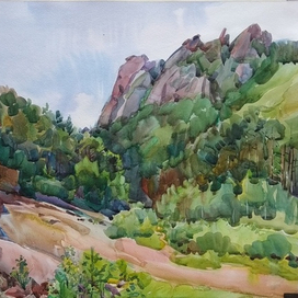 Гора Такмак. Заповедник Столбы