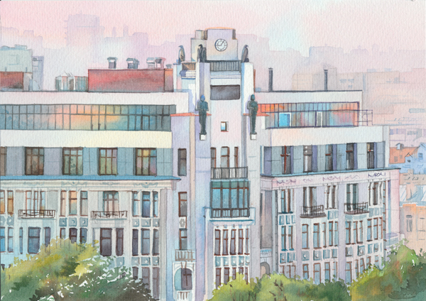 Москва. Дом с гаргульями, ул. Пречистенка