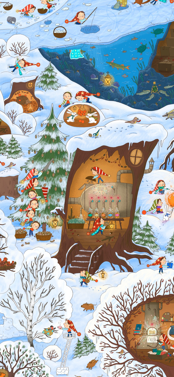 Фрагмент из Адвент-календаря "Фабрика Нового года"🎄✨✨