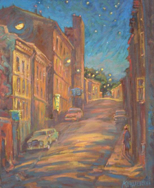 Вид с Неглинной на улицу Нижний Кисельный переулок