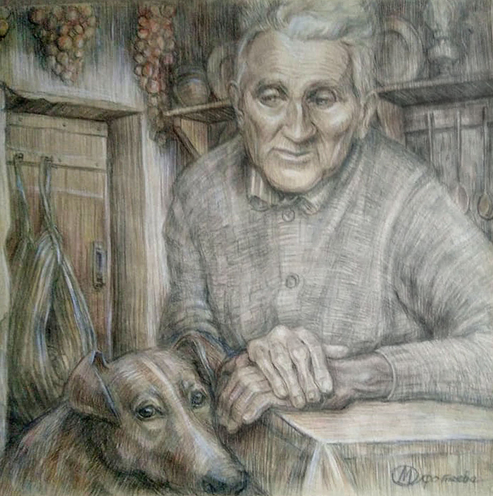 "Бобыль и Жучка" по рассказу С.Есенина