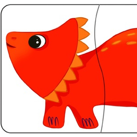 Пазл с динозавриком