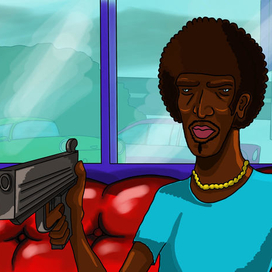 Фан-арт на криминальное чтиво