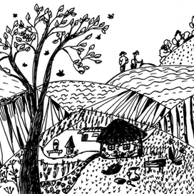 Иллюстрация к "Садок вишневий..." Шевченко