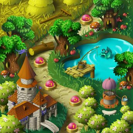 игровая карта уровней match-3