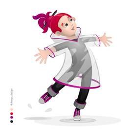 Прогулка под дождём. Персонаж.