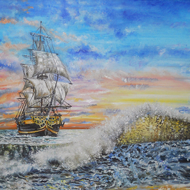 под парусами...