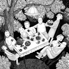 Вечер на даче