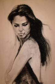 Портрет углём