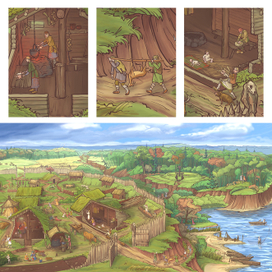 Жизнь Русского Города - Поселение Дьяковцев - 5 в. н.э.