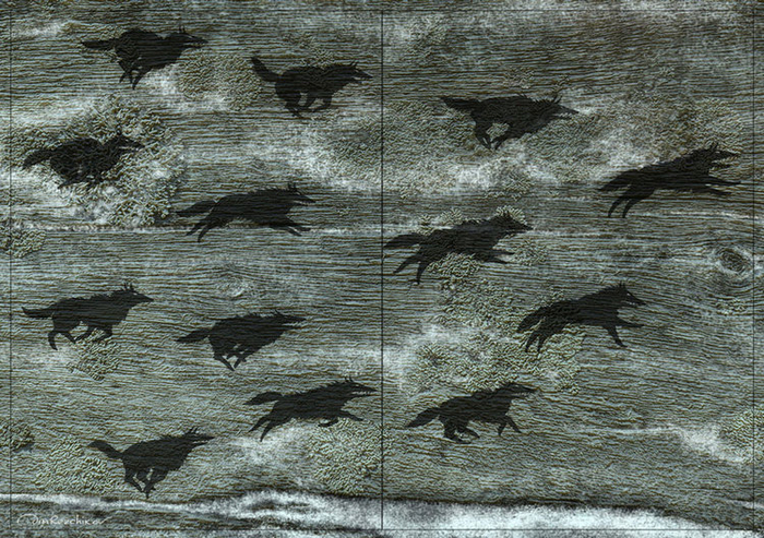 форзац "Белый Волк"