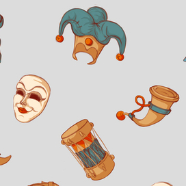 Набор скетчей пропсов "Венецианский карнавал"