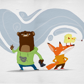 Миха, лис Эдгар и канарейка-курильщик