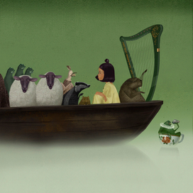 Алиса в зазеркалье/ форзац