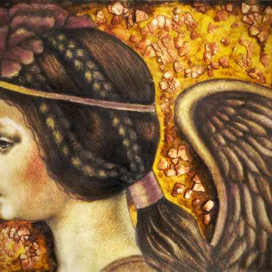 Ангел с пионом