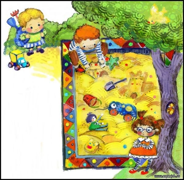 песочница.ил. к книге Ю. Морзеева.