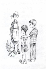 "Курица" иллюстрация к рассказу