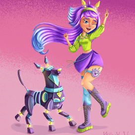 Девушка и ее робопес 