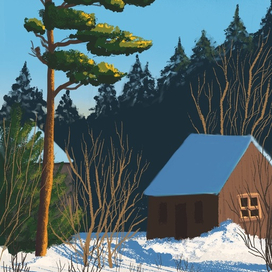 Морозный день