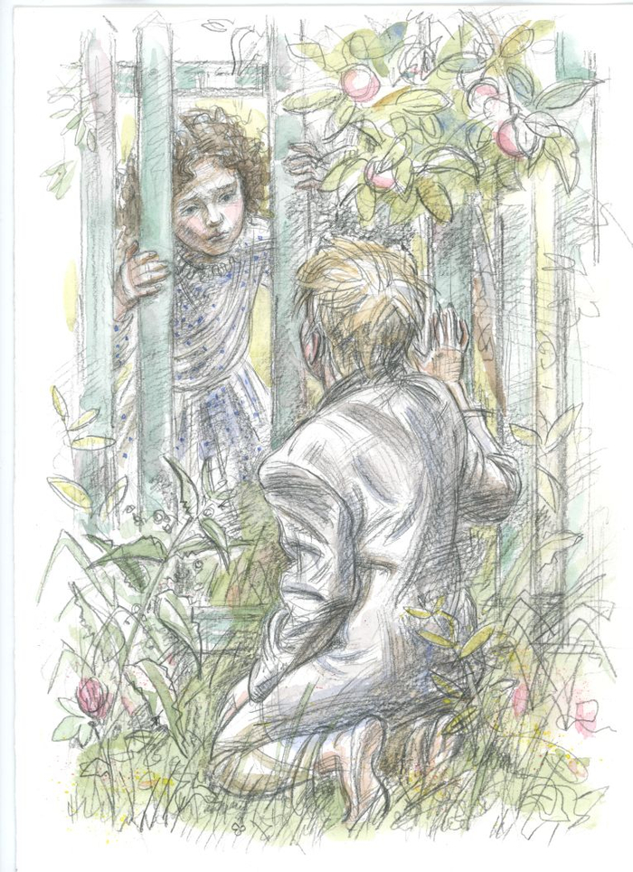 "Динка" ,Валентина Осеева. Иллюстрация