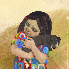 Иллюстрация к рассказу Константина Смелого "Такса по имени Джа".