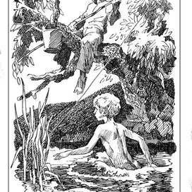 Л. Андреев "Петька на даче" Детгиз