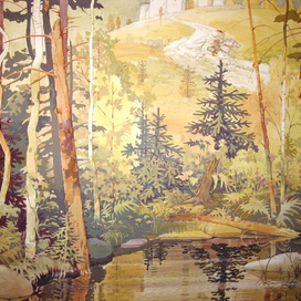 Витязь.2,5х3м.Настенная роспись 