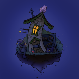 Дом волшебника-ночь