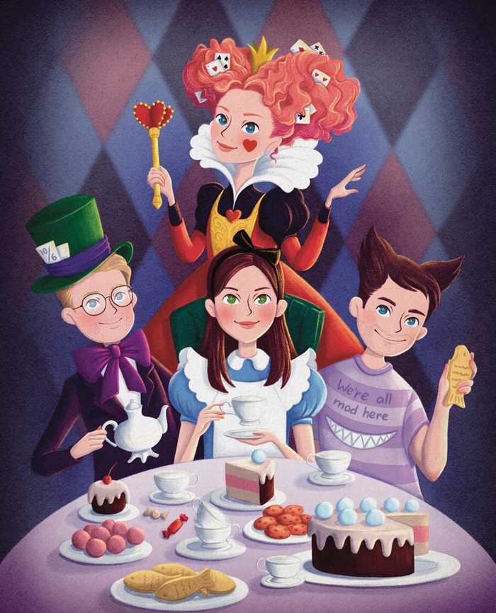 Портрет в стиле Алиса в Стране Чудес