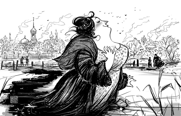 Иллюстрация к повести Марины Смирновой для журнала "Литра"