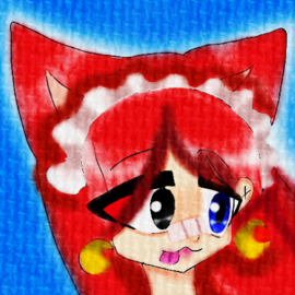 Нэко горничная,портрет