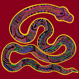 Змея в графическом исполнении
