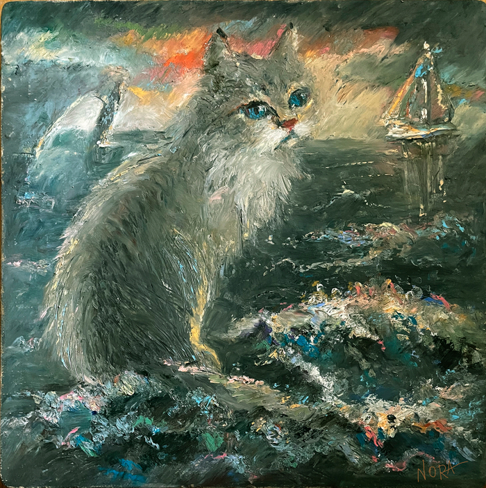 жил был кот