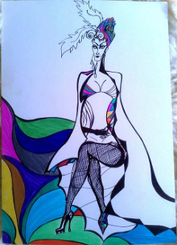 Чулки-сеточка:)