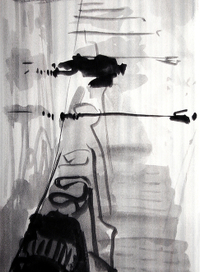 зарисовка пасмурного городка